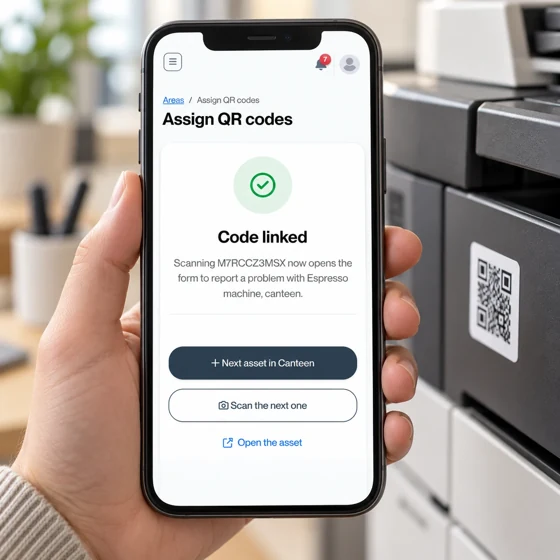 QR-kode registrering